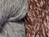 A sampling of the yarns you can get at Fiber Fields Alpaca Farm